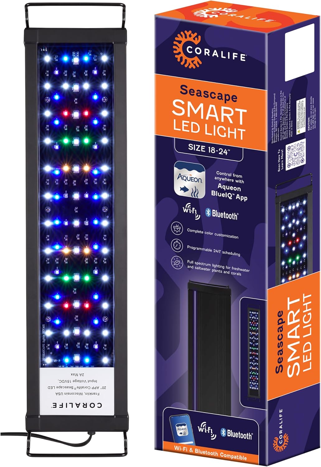Coralife Fish Tank Aquarium Seascape WiFi/Bluetooth SMART LED product image