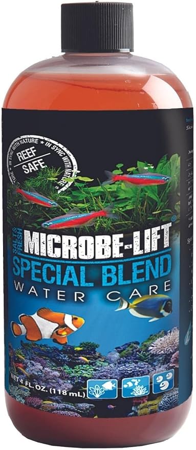MICROBE-LIFT Special Blend Aquarium Water Treatment, 4 Ounces (SBH04) product image