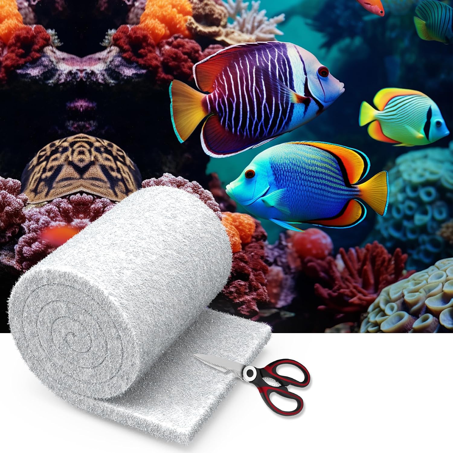 MAXTBEE Aquarium Filter Media Floss, 12 x 144 in product image