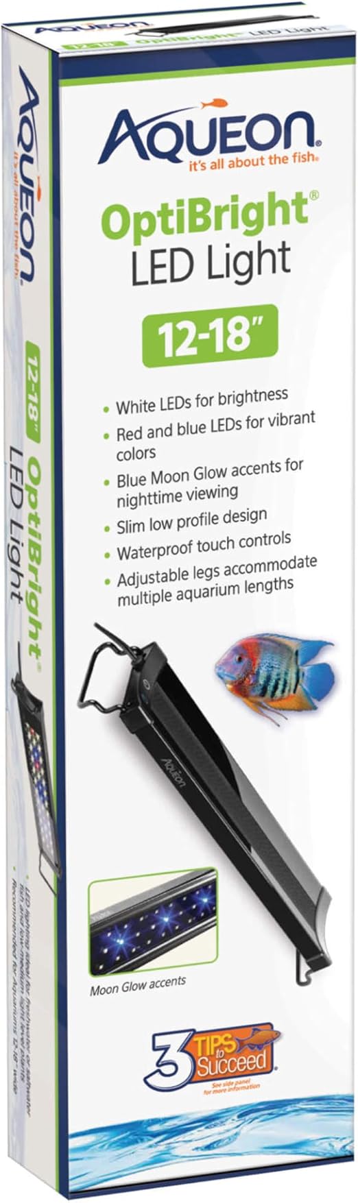 Aqueon OptiBright LED Aquarium Light, 12-18 Inch product image